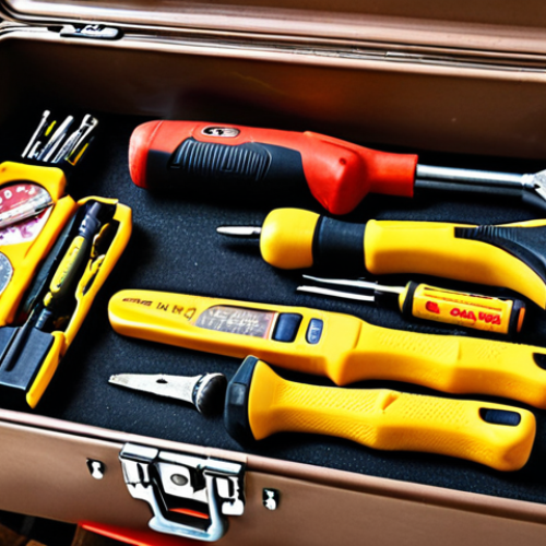 Home 11 **
A well-organized toolbox filled with essential tools: hammer, screwdrivers, measuring tape, level. Focus on clean arrangement and good lighting. Perhaps add a pair of work gloves resting on top. The scene should evoke a sense of preparedness for DIY projects.
**